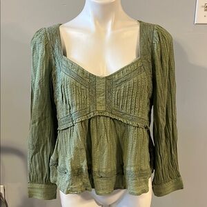 American Eagle Green Women's Top